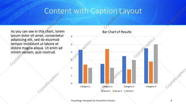 Content with Caption presentation slide layout