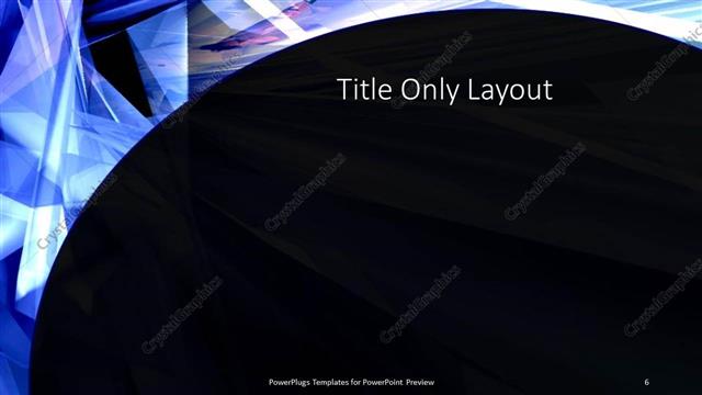 Title Only presentation slide layout