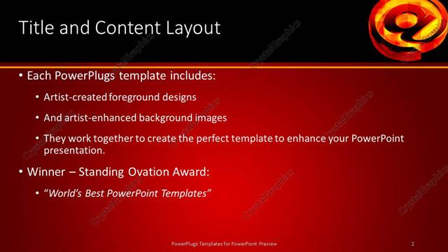 Title and Content presentation slide layout
