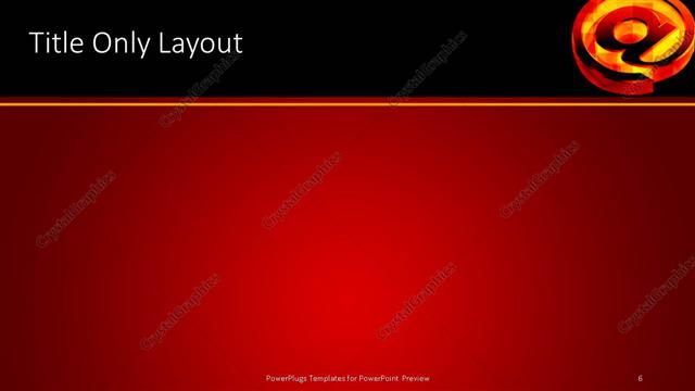 Title Only presentation slide layout