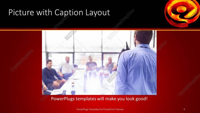 Picture with Caption presentation slide layout