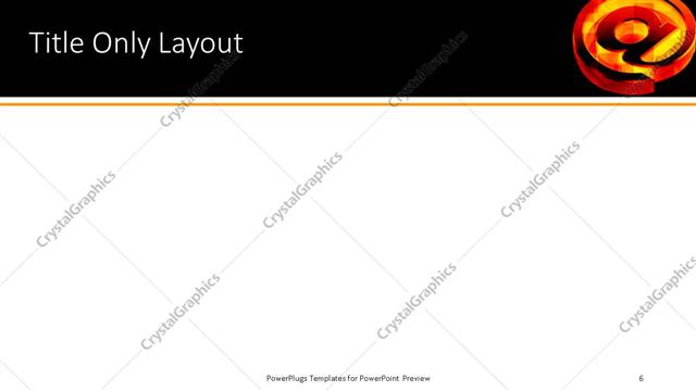 Title Only presentation slide layout