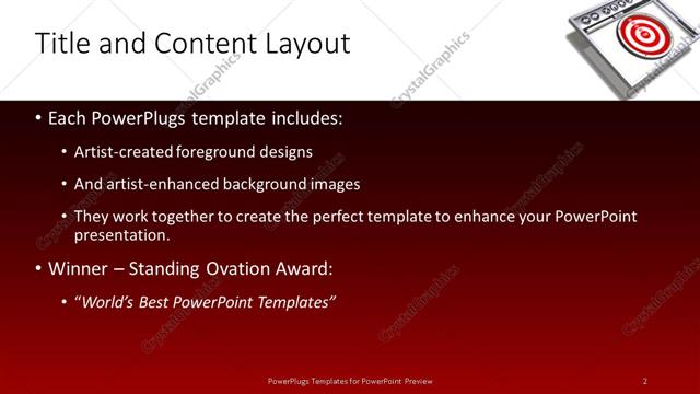 Title and Content presentation slide layout