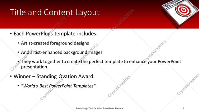 Title and Content presentation slide layout