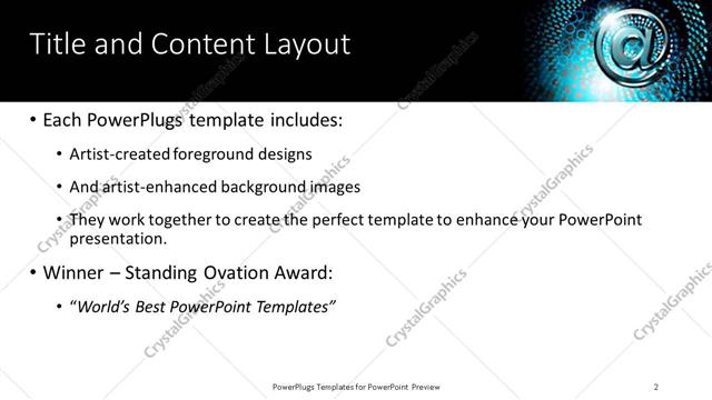 Title and Content presentation slide layout