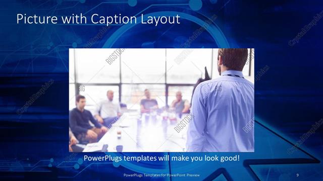 Picture with Caption presentation slide layout
