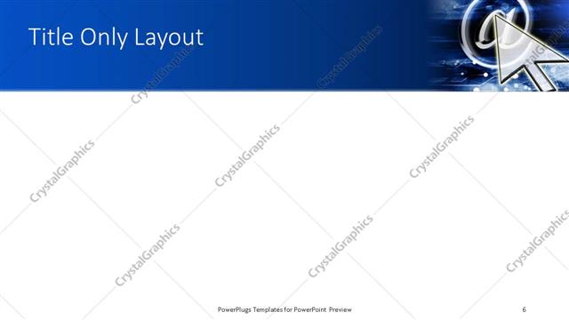 Title Only presentation slide layout