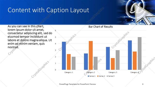 Content with Caption presentation slide layout
