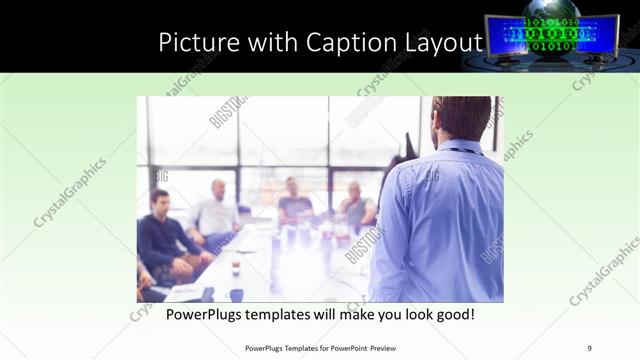 Picture with Caption presentation slide layout
