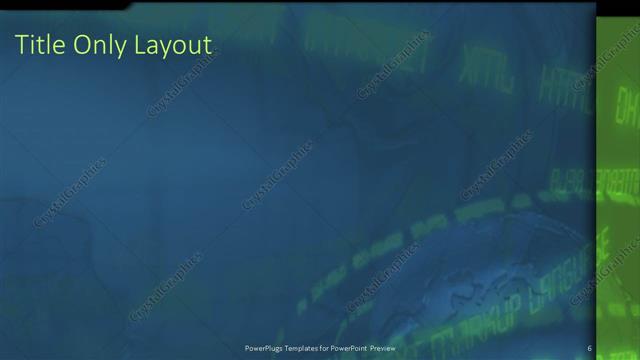 Title Only presentation slide layout