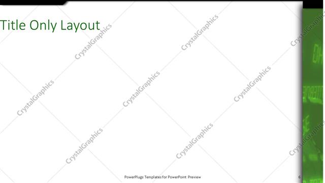 Title Only presentation slide layout