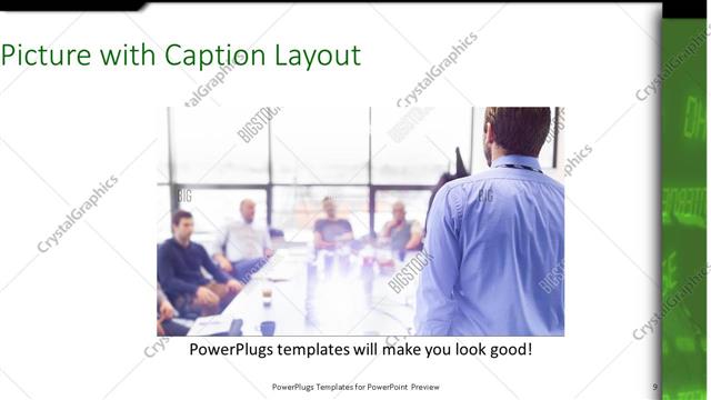 Picture with Caption presentation slide layout