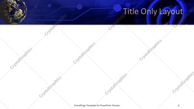 Title Only presentation slide layout