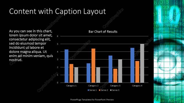 Content with Caption presentation slide layout