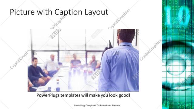Picture with Caption presentation slide layout