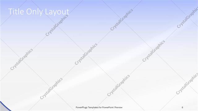 Title Only presentation slide layout