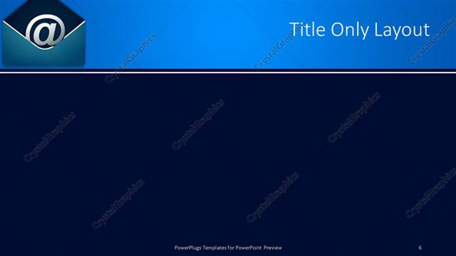 Title Only presentation slide layout