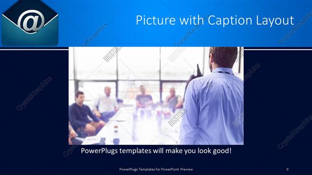 Picture with Caption presentation slide layout
