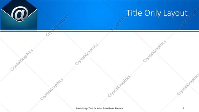 Title Only presentation slide layout