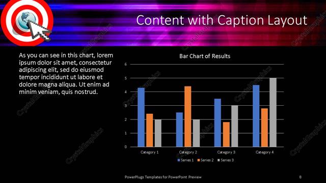 Content with Caption presentation slide layout