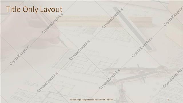 Title Only presentation slide layout