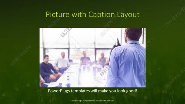 Picture with Caption presentation slide layout
