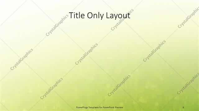 Title Only presentation slide layout