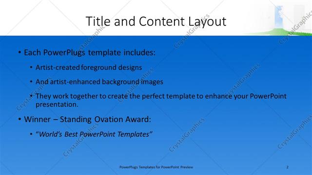 Title and Content presentation slide layout