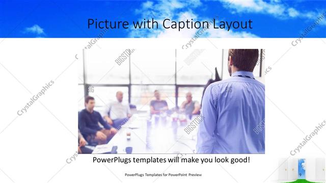 Picture with Caption presentation slide layout