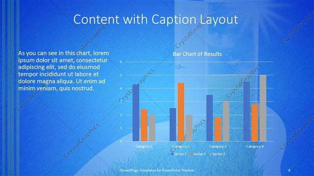 Content with Caption presentation slide layout