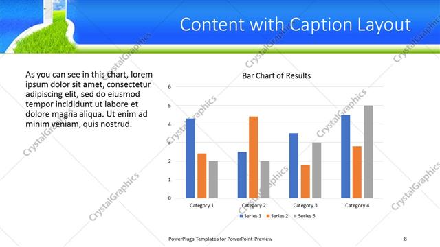 Content with Caption presentation slide layout