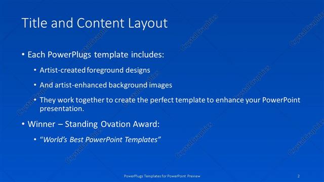 Title and Content presentation slide layout