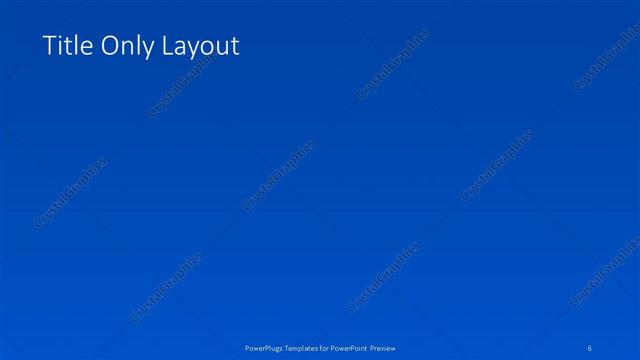 Title Only presentation slide layout