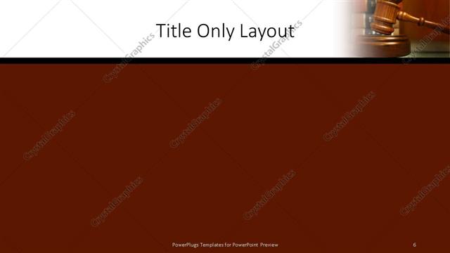Title Only presentation slide layout