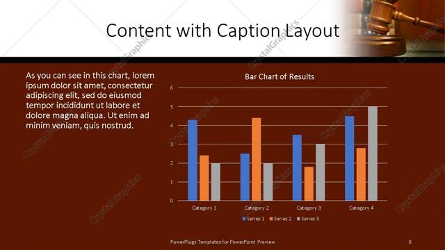 Content with Caption presentation slide layout