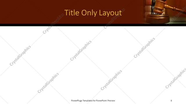 Title Only presentation slide layout