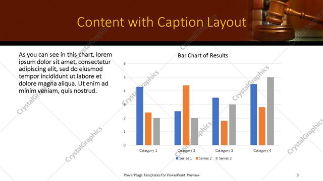 Content with Caption presentation slide layout
