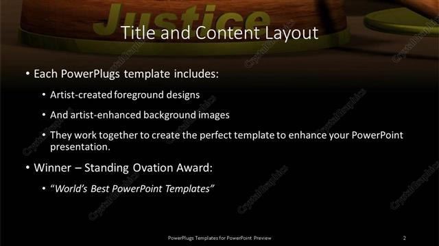 Title and Content presentation slide layout