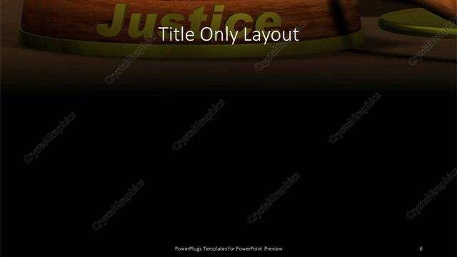Title Only presentation slide layout