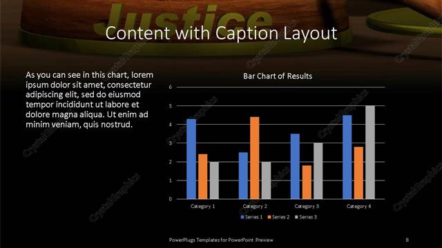 Content with Caption presentation slide layout