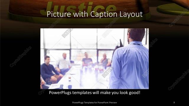 Picture with Caption presentation slide layout