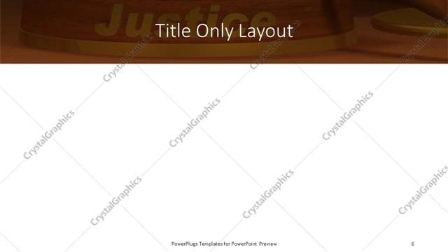 Title Only presentation slide layout