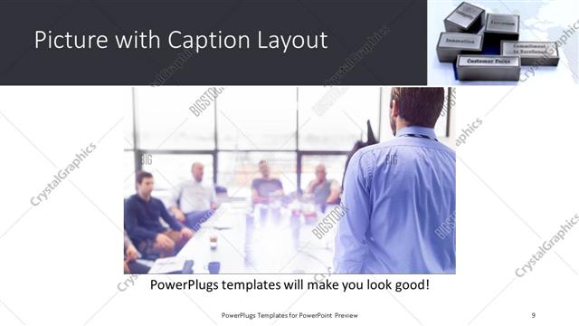 Picture with Caption presentation slide layout