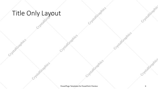 Title Only presentation slide layout
