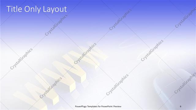 Title Only presentation slide layout