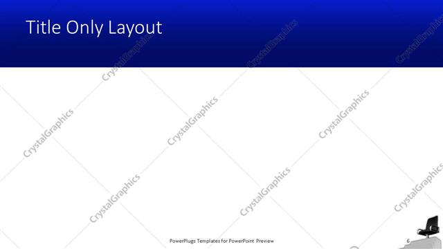 Title Only presentation slide layout