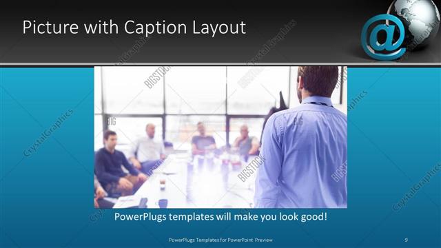 Picture with Caption presentation slide layout