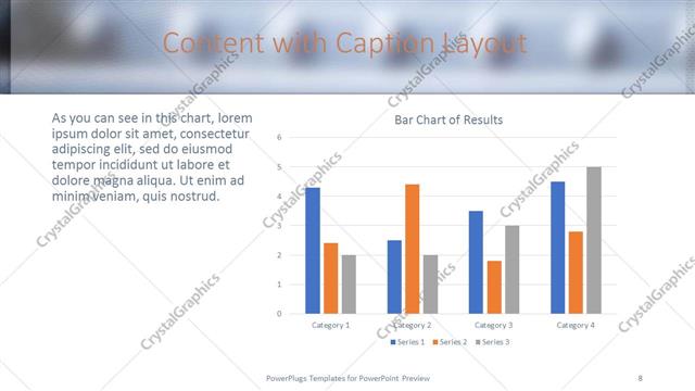 Content with Caption presentation slide layout