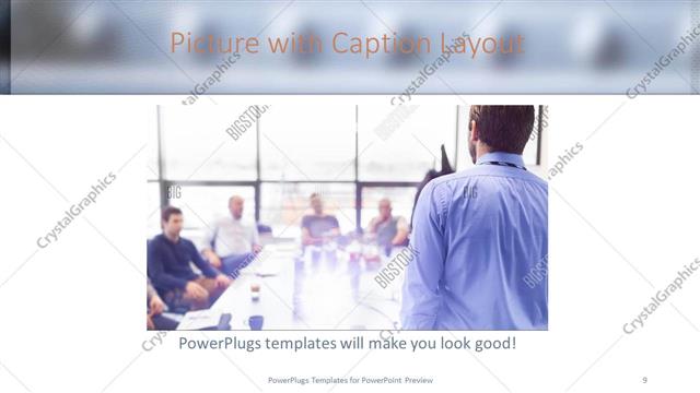 Picture with Caption presentation slide layout