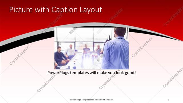 Picture with Caption presentation slide layout